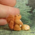Tiny FABRIC Red Squirrel Fa..