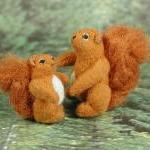 Tiny FABRIC Red Squirrel Fa..