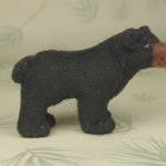 Black Bear Cub Soft Sculptu..
