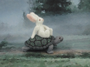 NEW Alice's Animals Notecard-The Race between the Tortoise and the Hare -Set of 4