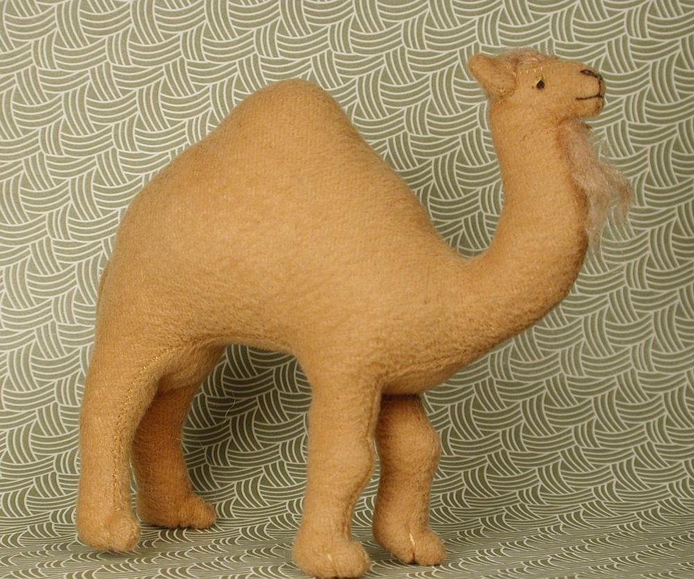 Miniature Soft Sculpture Camel