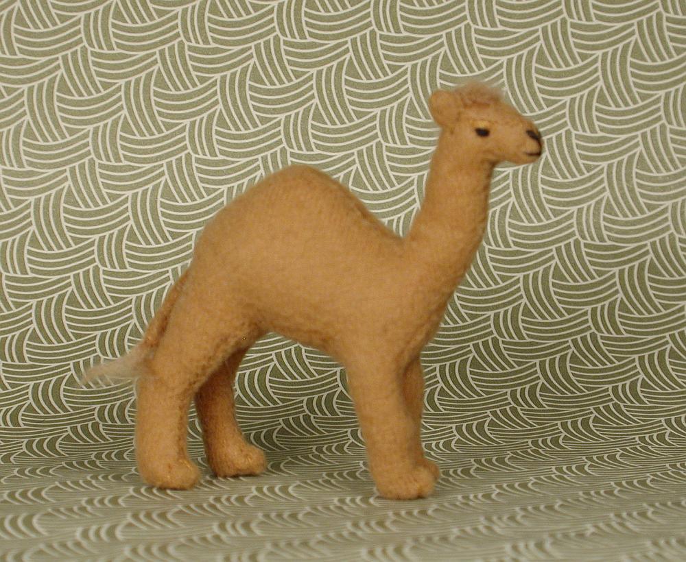 Miniature Fabric Baby Camel