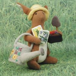 Spring Gardener Bunny With Tools of the Trade