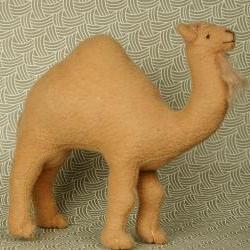 Miniature Soft Sculpture Camel